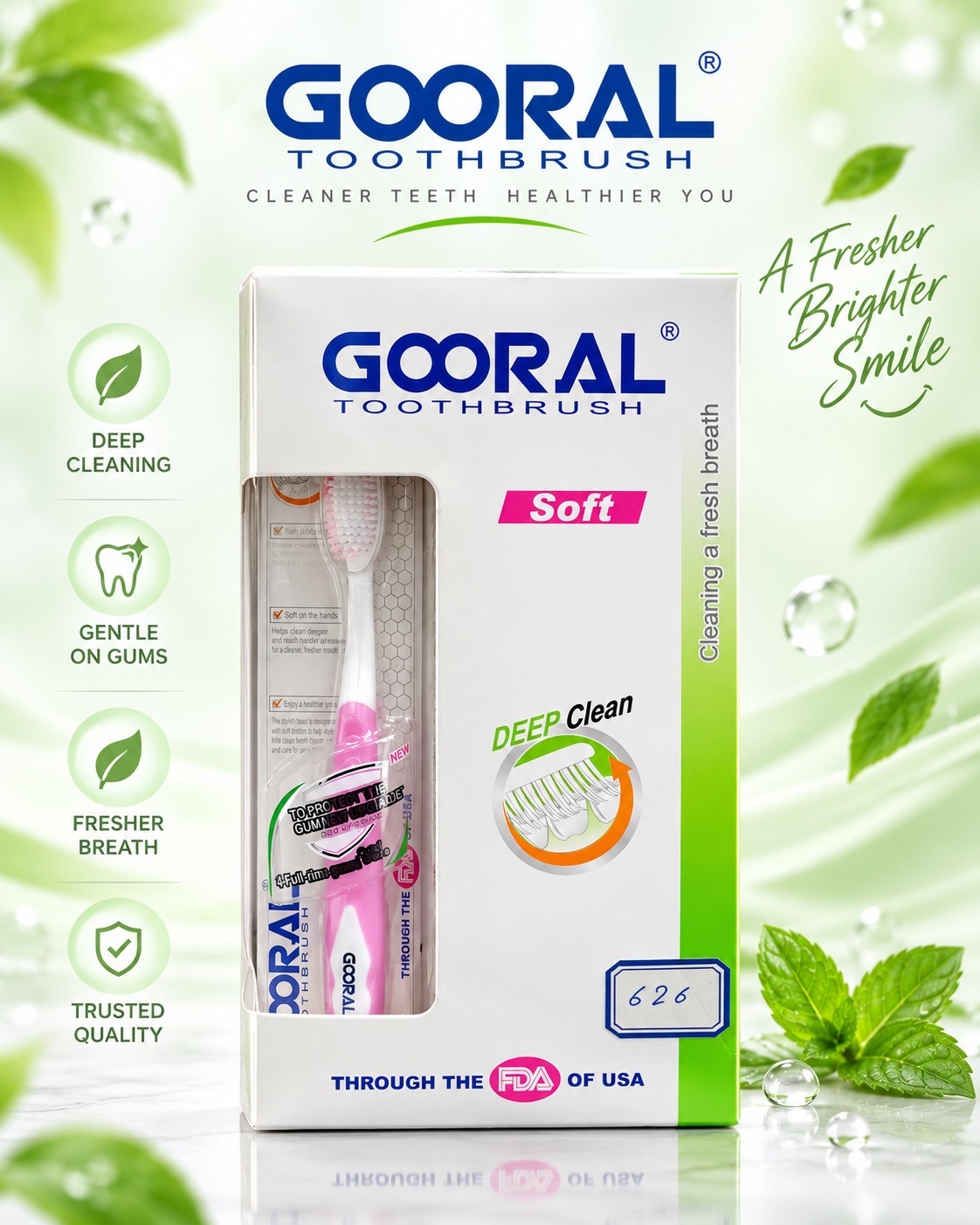 فرشاة أسنان GOORAL Soft Deep Clean